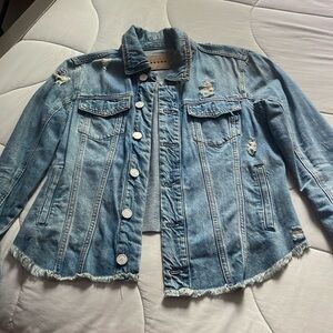 Long jean jacket
